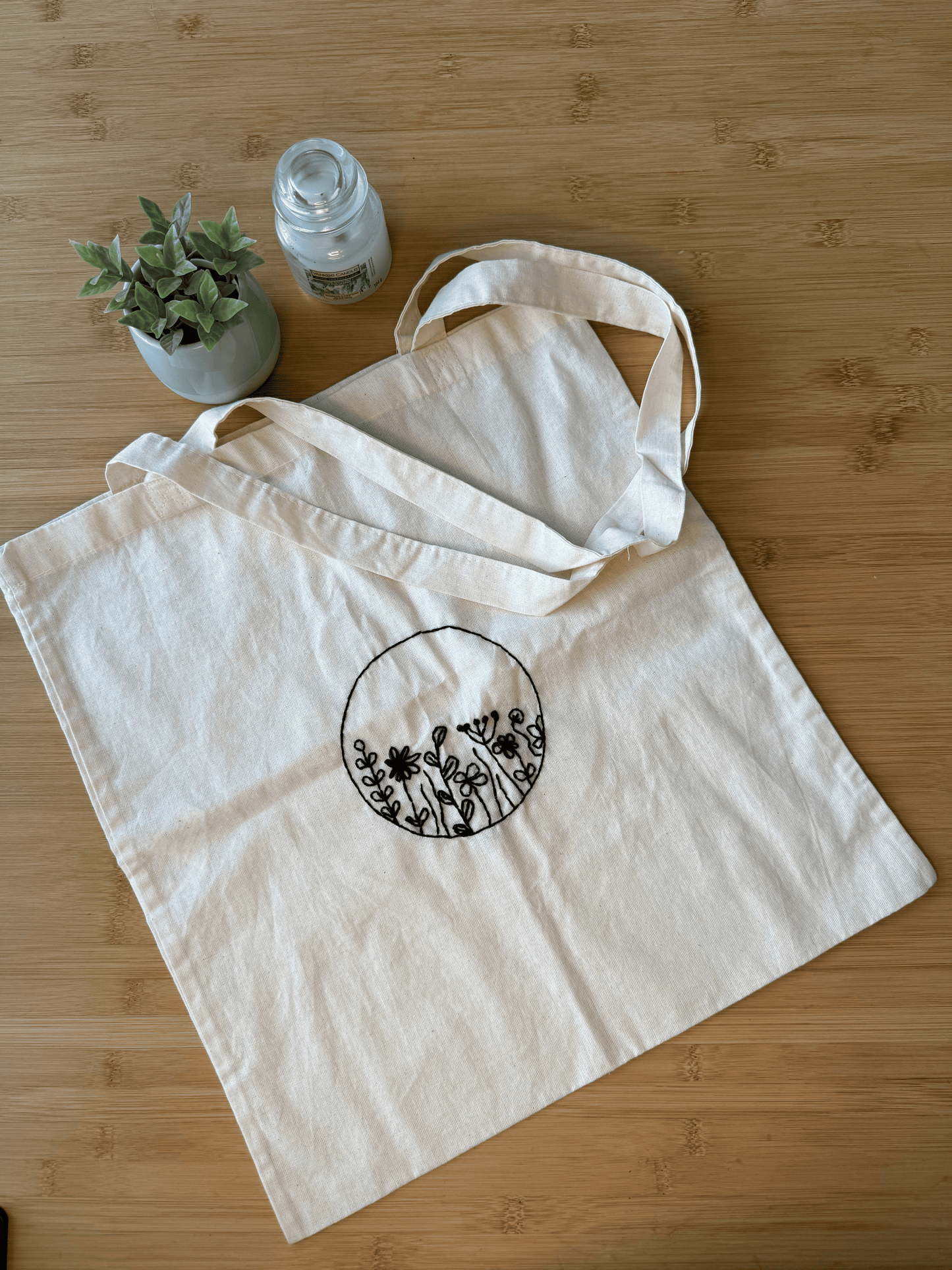 Plátěná taška s výšivkou (dvě varianty)