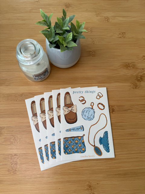 Samolepky Pretty things | Trochu hezčí