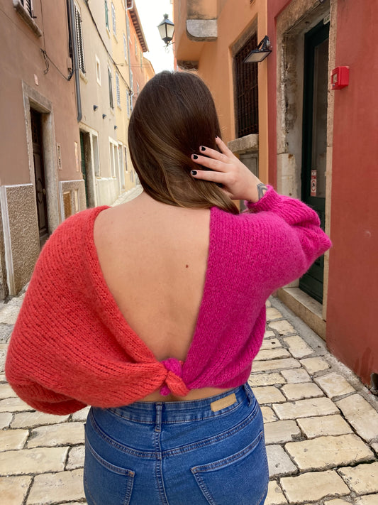 Svetr z hedvábí a alpaky